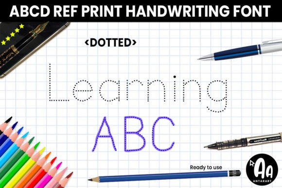 Abcd Ref Dotted Font for Learning-Focused Branding