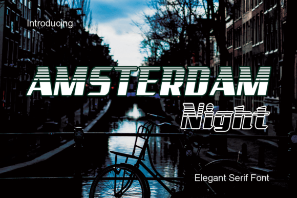 Amsterdam Night: A Modern Display Font for Editorial Impact