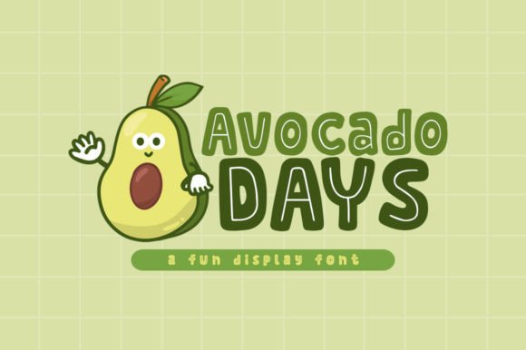 Avocado Days Font: Playful Display Fonts for Handmade Creators
