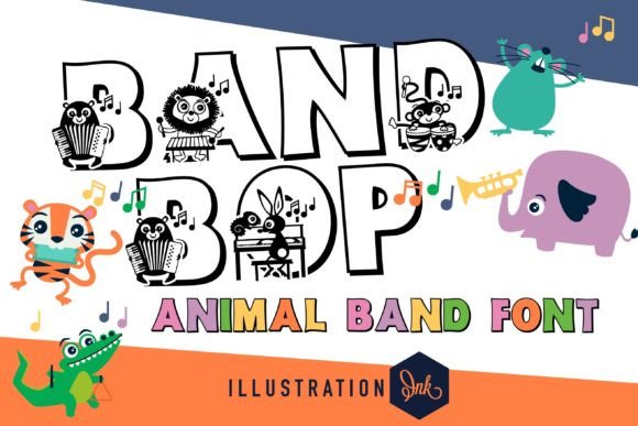Band Bop Display Font for Playful Kids’ Digital Brands