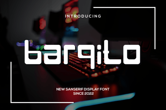 Barqito: A Modern Display Font for Bold Brand Identity