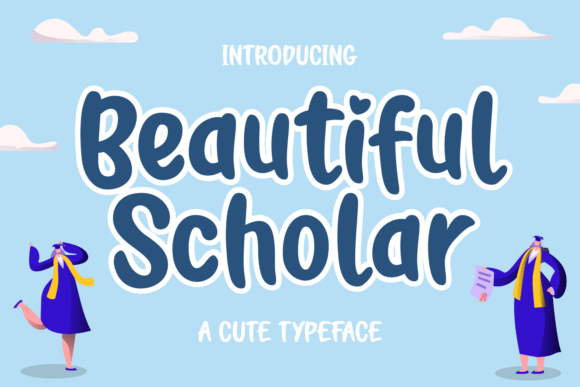 Beautiful Scholar Display Font for Elegant Editorial Design