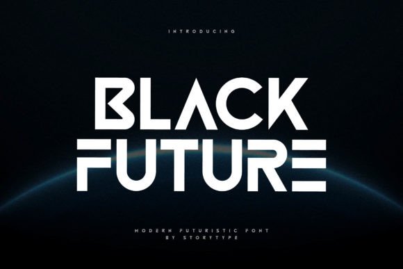 Black Future: A Futuristic Serif Display Font