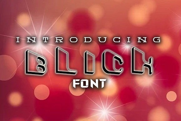 Blick: A Cool and Unique Display Font for Small Business Branding