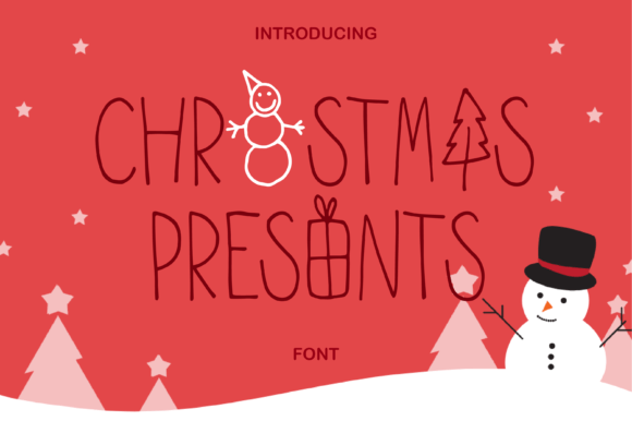 Christmas Present Font for Festive Branding