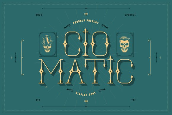 Ciomatic: A Vintage Western Display Font for Bold Digital Branding
