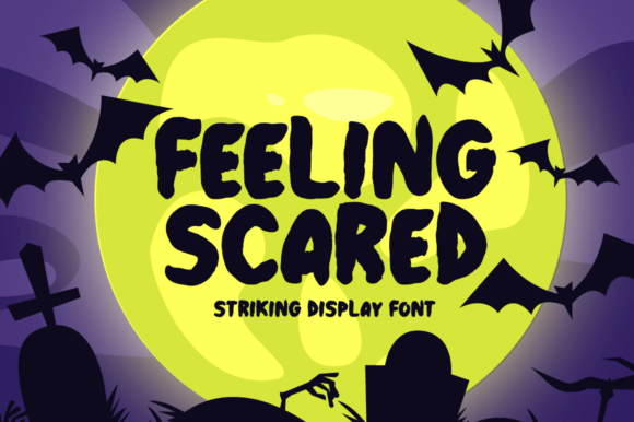 Feeling Scared Font: A Creepy-Casual Display Typeface for Halloween Campaigns