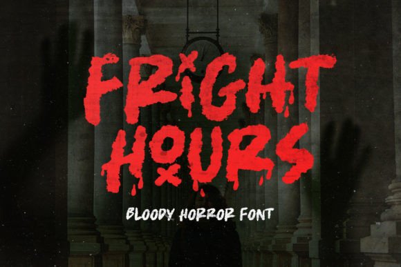 Fright Hours: A Rough Horror Display Font with Bite