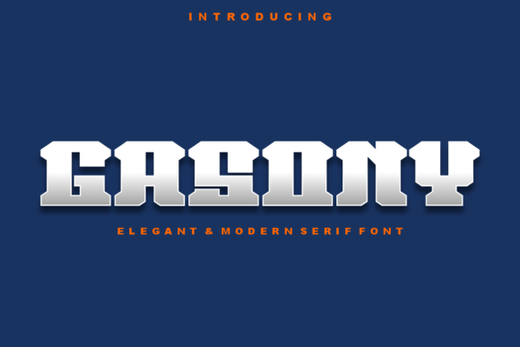 Gasony Display Font for Modern Campaign Visuals