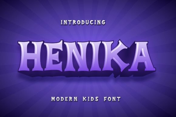 Henika: A Cheerful Display Font for Editorial Design