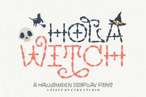 Hola Witch Display Font for Halloween Editorial Design