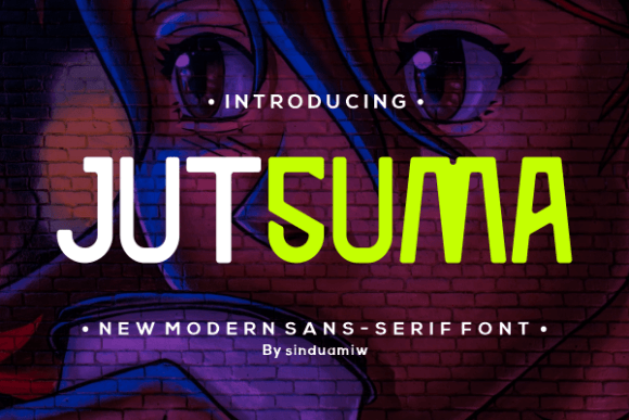 Jutsuma Display Font: A Maker's Go-To for Fun, Confident Designs