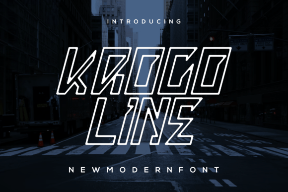Kroco Line: A Cool Modern Display Font for Web Projects