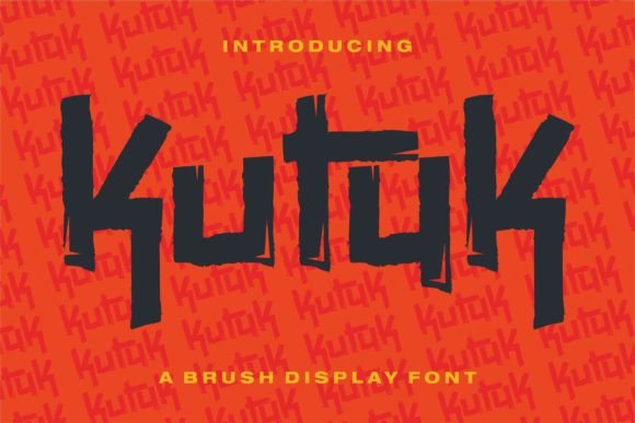 Kutuk: The Modern Brush Display Font for Web Designers