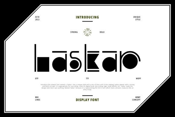 Laskar Display Font for Standout Brand Visuals