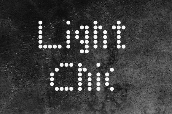 Light Chic: A Playful Circular Display Font for Digital Branding