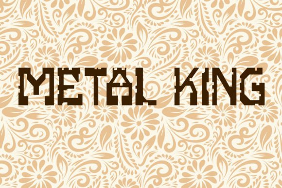 Metal King Font: A Bold Display Typeface for Digital Creators