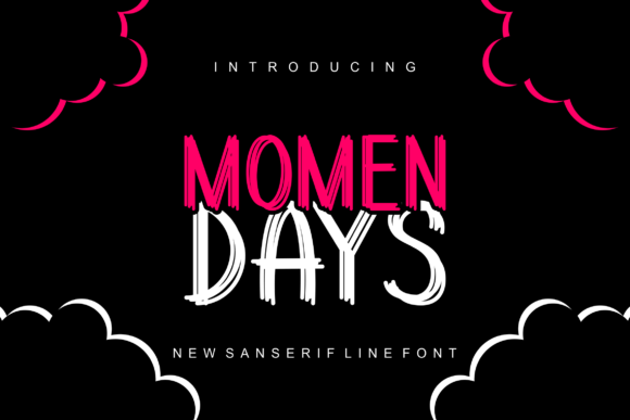 Momendays Display Font for Handmade Creators