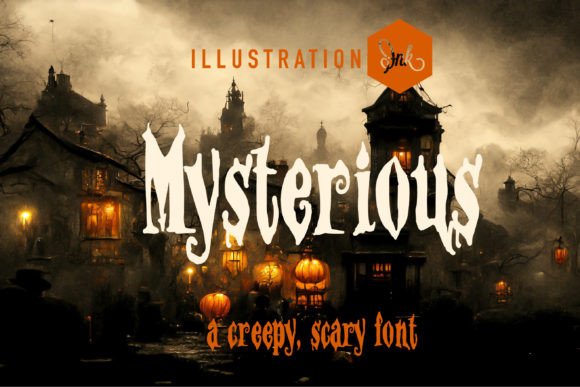 Mysterious: A Spooky Display Font for Designers