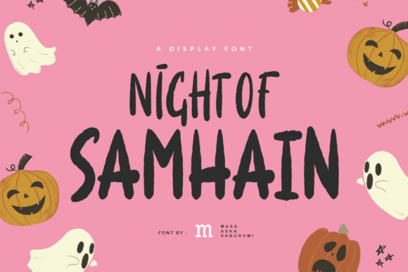 Night of Samhain: A Display Font with Spooky Character