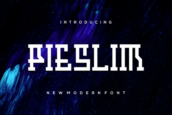Pieslim: A Cool Modern Display Font for Editorial Design