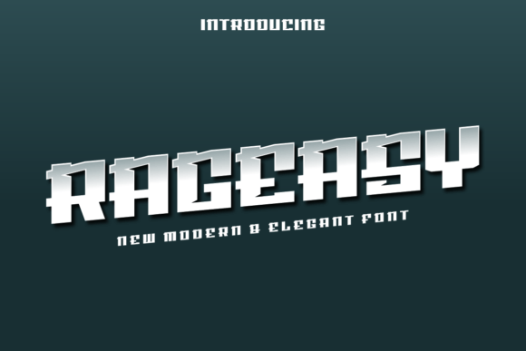Rageasy: A Cool Modern Display Font for Editorial Design