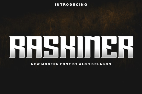 Raskiner: A Cool Modern Display Font for Editorial Projects