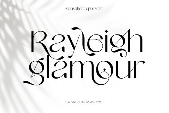 Rayleigh Glamour: A Stylish Display Font for Elegant Campaigns