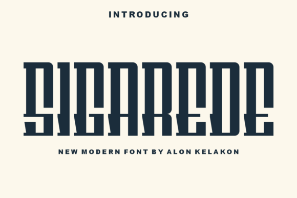Sigarede Font: A Stylish Modern Display Typeface for Makers