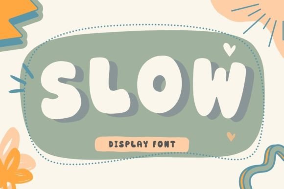 Slow Display Font for Playful Web Design