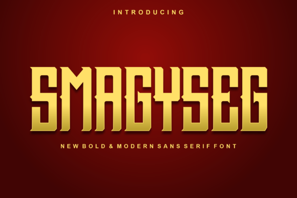 Smagyseg: The Cool Display Font for Handmade Products