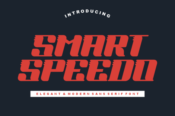 Smart Speedo: A Modern Display Font for Small Business Branding