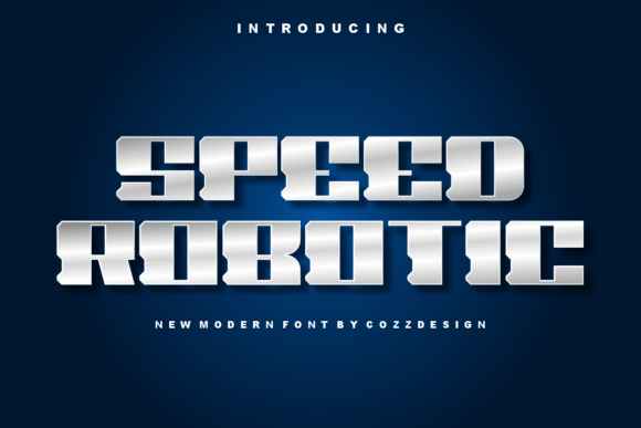 Speed Robotic: A Futuristic Display Font for Craft Sellers