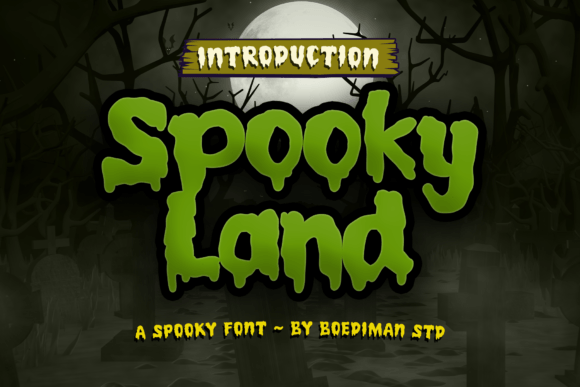 Spooky Land Display Font for Halloween Campaigns