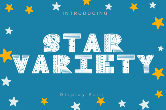 Star Variety: A Playful Display Font for Campaign Creatives