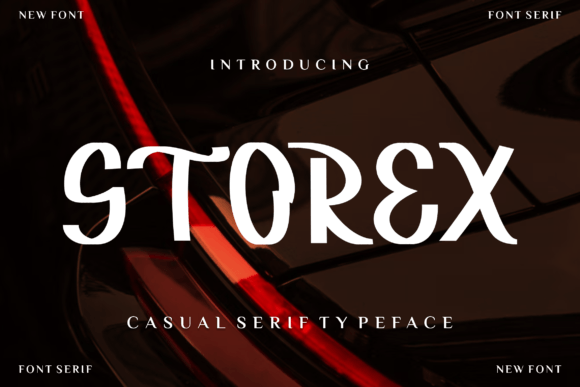 Storex: A Playful Display Font for Publishers and Bloggers