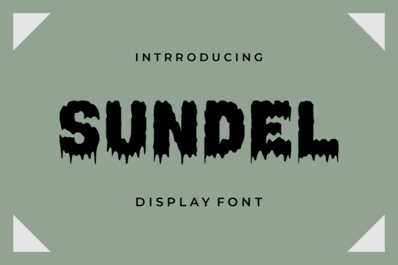 Sundel Display Font for Spooky Visual Marketing