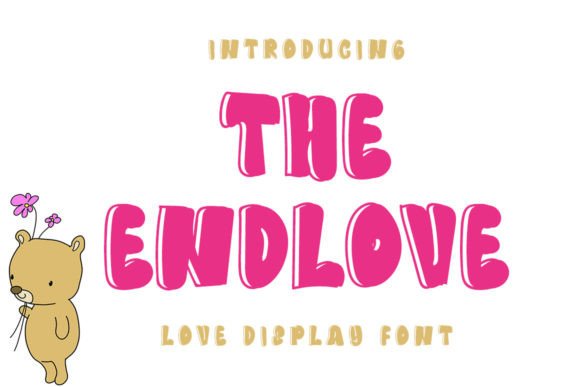 The Endlove: A Sweet Display Font for Makers and Craft Sellers