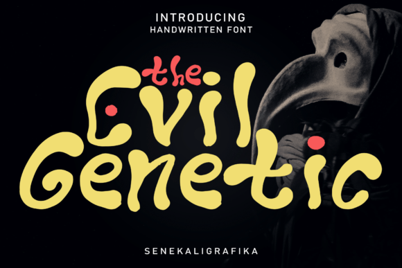 The Evil Genetic Display Font for Bold, Playful Campaigns
