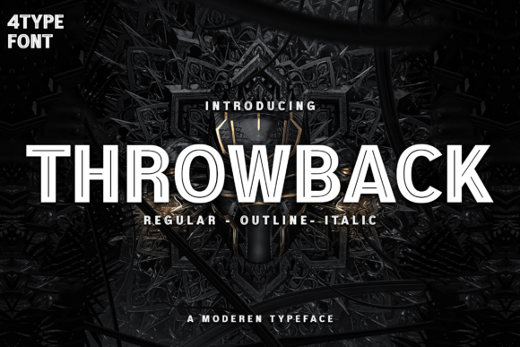 Throwback Font: Bold Display Sans Serif for Marketing Visuals