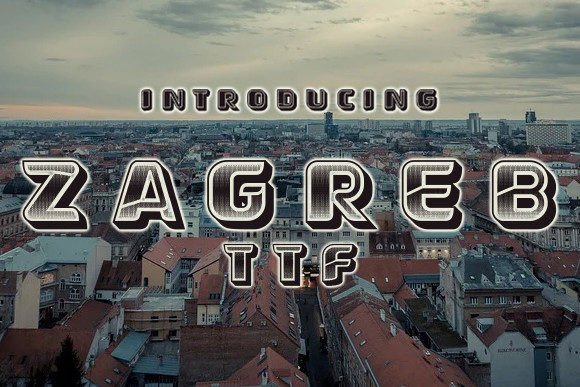 Zagreb Display Typeface for Memorable Small Business Branding
